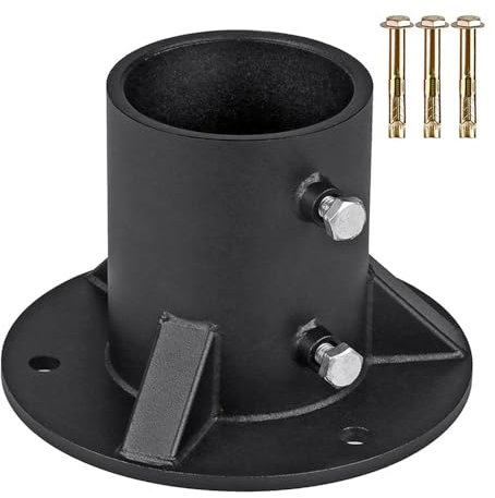 78 mm Pfostensockel, robuster Zaun, Briefkasten, Fahnenmasthalterung, Poolleiter, Befestigungspfostentanker, Metallgeländer, Bodenflansch, Veranda, Geländer, Pfostenhalter, Poolleiter, Befestigung,