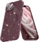 Micoden for iPhone 13 Case [Compatible with Magsafe] Magnetic Phone Case Glitter Bling Sparkle Women Girl Shockproof with Camera Protector for iPhone 13,Jujube Red