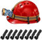 20Pcs Hard Hat Light Clips Plastic Hat Clip Hardhat Headlamp Accessory Hard Hat Clips for Headlamp Helmet Led Headlamp Clips Easy Installation