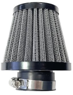 BCR HOKIO Filtro Aria A Cono Racing Hokio Universale per moto motociclette scooter con Attacco 35mm Dritto filtro aria lavabile e riutilizzabile Design a doppio strato in acciaio inossidabile e garza