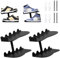 Scarpiera a Parete Scaffale per Scarpe in Metallo Galleggiante da Parete Espositore per Scarpe Espositore per Scarpe Espositore per Scarpe per Soggiorno Camera da Letto Espositore Riser Nero 2 Pezzo