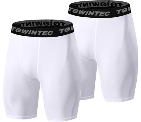 Towintec Herren Kompressionsshorts Sport Läuft kurz Atmungsaktive Jogginghose Strumpfhosen Unterhose Schnelltrocknendes Baselayer-Hosen Leggings Laufhose Muskeln Trainingshose Sport Yoga Leggings