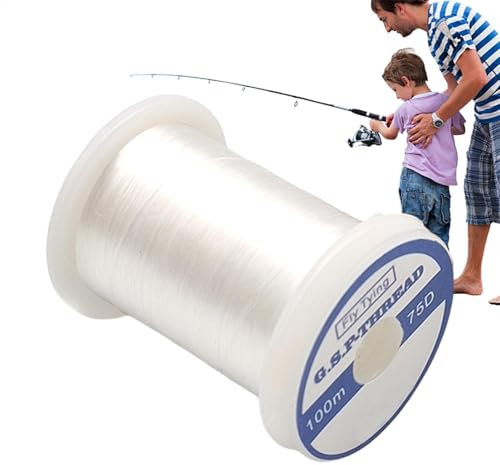 Corda da spessa, filo monofilamento da 100 m, forte corda per annodare il pesce, filo monofilamento resistente all'abrasione per progetti di