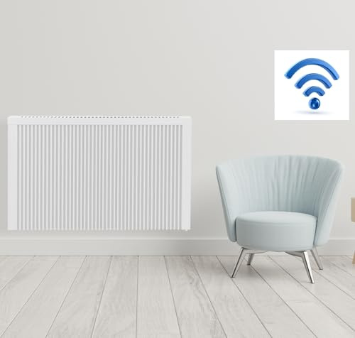 anapont Premium Elektroheizung mit Schamotte-Speicher | Elektrischer Heizkörper mit Thermostat | App-Steuerung | Flächenspeicherheizung | 1950 Watt | 630 × 980 mm | Made in Germany