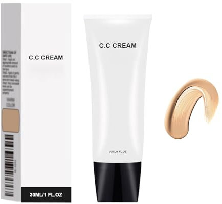 Perbella CC Cream Self Adjusting für reife Haut, CC Cream Farbkorrigierende Feuchtigkeitscreme, Universelles Foundation-Make-up für alle Hauttöne, Atmungsaktiver Primer zur Tonkorrektur (natur)