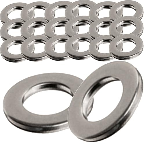 M4 Form A Flache Unterlegscheiben A4 Marine Grade Edelstahl 316 für M2, M3, M4, M5, M6, M7, M8, M10 und M12 Schrauben (20 Stück)