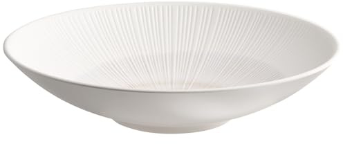 APS 85524 Melamin Schale – BLUSH, Ø 35 cm, 3,4 Liter, weiß/beige