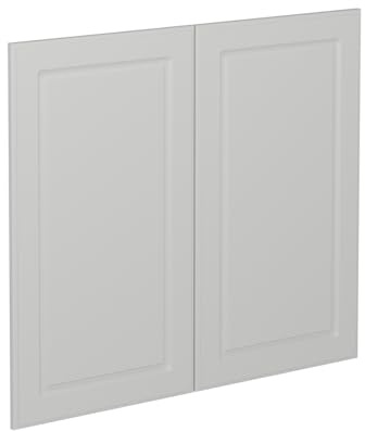 Vicco Küchenfront R-Line, Weiß Landhaus, 79.2 x 71.3 cm Möbelfront für den Spülenunterschrank, passend für R-Line Küchenschränke zur einfachen Montage
