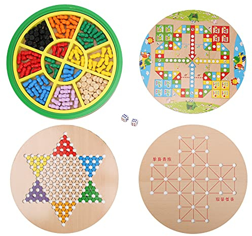 5 in 1 hölzernes Kinderintelligenz-multifunktionales Sudoku-Puzzle-Brettspiel-Kinderspielzeug
