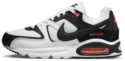 Nike Herren Air Max CommandLaufschuhe, Weiß (White/Black-Max Orange), 44.5 EU