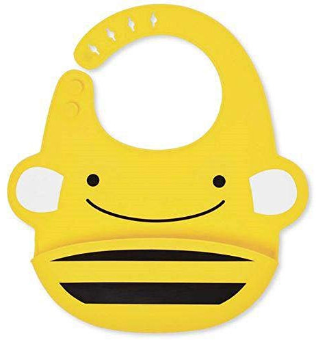 Skip Hop 232205 Zoo Silikon Lätzchen - Bee, mehrfarbig