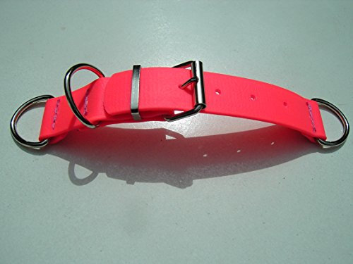 Angel for Pets MJH BioThane Halsband Verschluss verstellbar 25mm breit versch. Farben (1, neon pink)