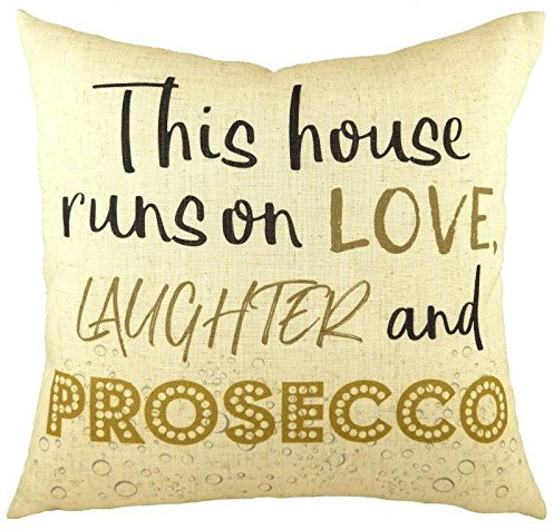 Prosecco, Lieben Lachen und Kissen