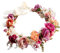 YAZILIND Hochzeit Blumenkranz Krone für Brautjungfer, Rose Blumenkopf tragen mit Band, Photo Requisiten.