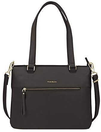 Travelon Uni-Erwachsene Addison Diebstahlschutz Tragetasche, Schwarz
