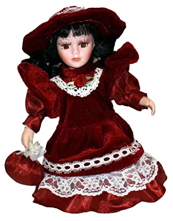 Perfeclan SpielzeugSpielzeugpuppe SammlerSpielzeugpuppe Deko SpielzeugSpielzeugpuppe 20 cm, Rot