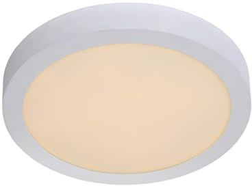 Lucide BRICE-LED - Deckenleuchte Badezimmer - Ø 30 cm - LED Dim. - 1x30W 3000K - IP44 - Weiß