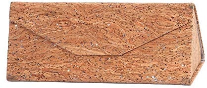 Flanacom Boho Brillenetui Hardcase aus Kork - Designer Damen Brillen-Tasche Brillen-Hülle Hartschale für Sonnenbrille und Lesebrille - Ethno Brillen-Aufbewahrung (Etui Box)