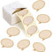 Logbuch-Verlag 200 Etiketten zum Beschriften auf Rolle Sprechblase beschreibbare Aufkleber für Namen Marmeladen beige braun 5 x 3,5 cm