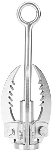 VGEBY Grappling Hook, Edelstahl 3 Krallen Grappling Hook Klappbarer Enterhaken Geeignet Zum Klettern Outdoor Greifhaken
