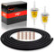 1PZ F05-TE1 1/4 Benzinschlauch Kit 2 Meter Ø 6mm Kraftstoffleitung 2 Stück 6mm/8mm Benzinfilter 20 Stück Schlauchschellen für Auto Motorrad Roller