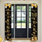 Happy 18th Birthday Door Banner Party Decorations,Black Gold Fabric 18th Birthday Door Porch Sign Banner for boys Girls Women Men 18 Years OldBirthday Party Indoor Outdoor Decor Supplies