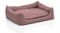 Juelle Lit pour grand chien - Coussin pour grands chiens, Housse amovible, lavable en machine, Lit moelleux, Canapé pour chien Champs XXS-XL (taille L - 100x80 cm, Rose Poudre foncé)