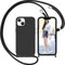 Nupcknn Liquid Silikon Handykette Hülle für iPhone 14 Hülle Necklace(abnehmbar) Hülle mit Kordel zum Umhängen Handy Schutzhülle mit Band(Schwarz)