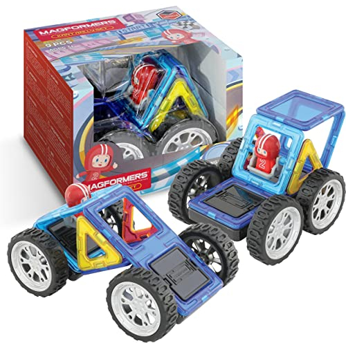 Magformers Kart Rally Magnetic Tiles And Blocks Toy. Makes Vehicles 3D Models. STEM Toy Creative Play, 707022