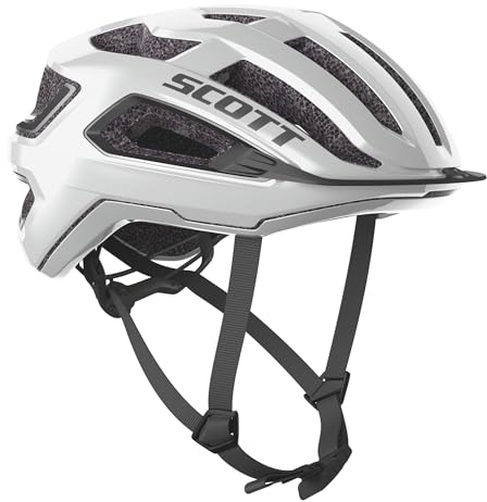 Scott Arx Rennrad Fahrrad Helm weiß 2025: Größe: M (55-59cm)