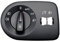 DKAEUK SEHS002 Interruptor de control múltiple eléctrico para faro para vehículos de volante izquierdo 6J1941531AR negro con luz roja adecuado para SEAT IBIZA 2009 2010 2011 2012 2013 2014 2015