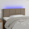 Tidyard LED Kopfteil Bettkopfteil Bett ​Kopfteil Kopfenden Schlafzimmer Betthaupt für Bett Bettgestell Bettrahmen Taupe 100x5x78/88 cm Stoff