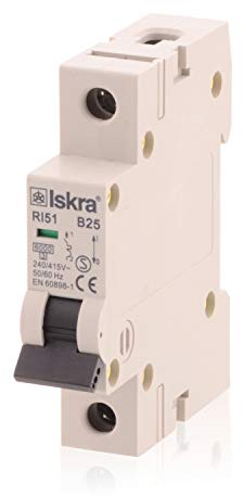 Sicherungsautomat Leitungsschutzschalter MCB Eco-Line, 25A, Typ B, 1-polig, 230/400V, bietet effektiven Schutz! 10 Stück