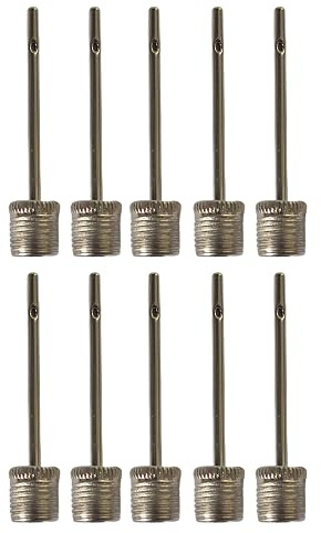 xtralotz Bike Ball Pump Needle for Inflating Sports Balls Valve Adapter Nozzle Needles Stainless Steel for Blowing Up Basketball Football Handball Polo Rugby Ball Soccer Volleyball Inflation