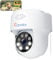 5MP PTZ Überwachungskamera Aussen/Innen WLAN, 2,4/5GHz WiFi Ctronics Dome Kamera Outdoor/Indoor mit Personenerkennung, Automatische Verfolgung, Farb-Nachtsicht, 355°/90° schwenkbar, 2-Wege Audio, IP66