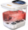 YVYKFZD Bain de Pieds, Masseur de Bain de Pieds, bassine Pied Portable avec Chaleur, Lumière Rouge, Contrôle de la Température, Bulles, pour Pieds Fatigués, Soulage Les Douleurs Musculaires des Pieds
