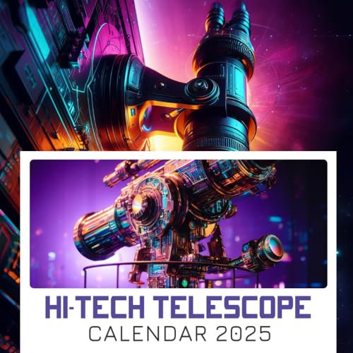 Hi-tech Telescope Calendar 2025: Jan to Dec 2025 Including 12 Photography For Telescope Lover with Many Style, Eco Friendly, Thick Sturdy Paper for Planning, Ideal Gift for Everyone
