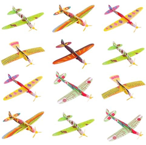 Gleitflugzeuge Set 30 Stück Flugzeug Styropor Kinder Styroporflieger Kinder Flieger Schaumstoff Kleinen Einzeln Verpackten Segelflugzeug Schaumstoff Flugzeuge für Kindergeburtstag Gastgeschenke