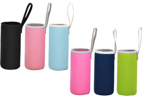 COLLBATH Juego de 6 Fundas Aislantes para Botellas Fundas para Botellas de Agua Fundas Antiescaldaduras