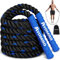 Ayombo Corde à sauter lestée de 0,7 kg pour hommes, femmes, enfants, équipement d'entraînement pour l'exercice, améliore la vitesse et l'entraînement musculaire, exercice complet du corps à la maison