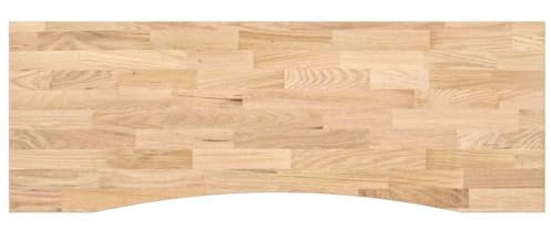 vidaXL Schreibtischplatte Unbehandelt 140x60x2,5 cm Massivholz Eiche, Arbeitsplatte, Küchen Arbeitsplatte, Ersatztischplatte, Tischplatte