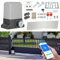 ISOISL Accionamiento automático de puerta batiente de 370 W, accionamiento por Bluetooth, control por Bluetooth, accionamiento de puerta de garaje hasta 800 kg, 12 m de puerta corredera con 2 mandos a
