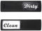 Clean Dirty Dishwasher Magnet for Kitchen Organization And Storage, Dishwasher Clean Dirty Sign Non-Scratch Slide Indicator Used for Cleaning and Dirt Reminder Signs, Fashion Kitchen Accessories