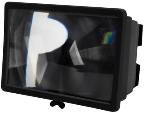 jojofuny 3d Handy Bildschirmlupe Bildschirmverstärker Mit Zoom Funktion Ausziehbar Klarsichtiger Schutz Telefonhalter Für Filme Videos Unterwegs Schwarz