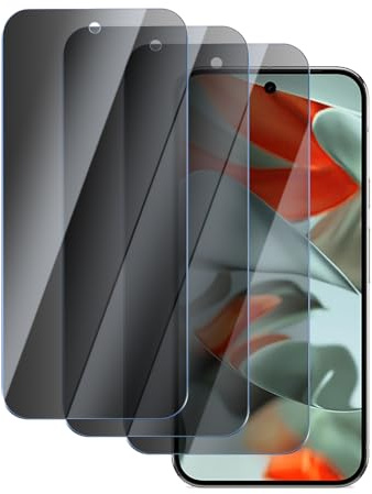 YUXINDZ 3 Piezas Protector Pantalla Privacidad para Google Pixel 9 Pro XL, Cristal Templado Anti-Espia Película Protectora Antiarañazos, Dureza 9H, Sin Burbujas