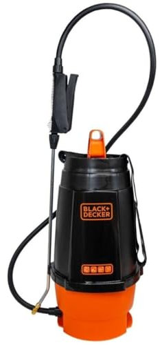 BLACK+DECKER - Pulvérisateur Jardin 6L 3Bar + Lance - Pulvérisateur à Pression Jardin Léger - Traitement des Végétaux, Désherbage