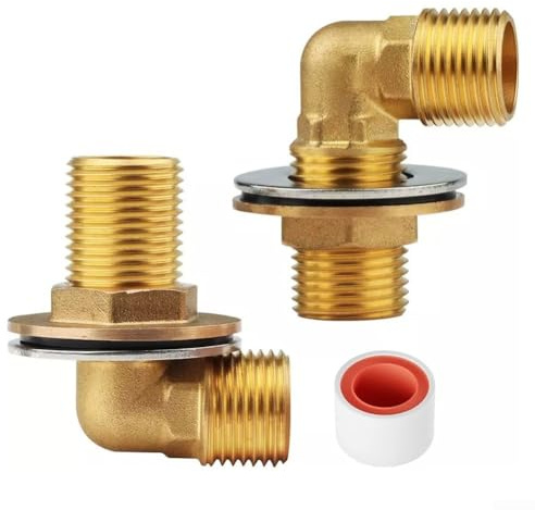 2 Stück 90 Grad abgewinkeltes Ellenbogengelenk-Installationsset, bleifreies Messing, 12 IPS G12 Ellenbogenadapter für Wandmontage, kommerzieller Wasserhahn, sichere auslaufsichere Verbindung