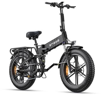 ENGWE ENGINE Pro 2.0 Bicicletta Elettrica Pieghevole 20x4.0 Fat Tire, Batteria 768Wh 16Ah fino a 110KM, Sensore di Coppia, Sospensione Completa, 8 Velocità per Città e Fuoristrada