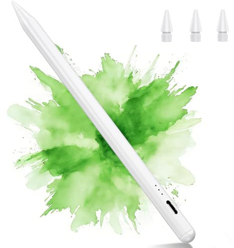 Variglas Pencil for iPad 2018-2026 - 2X Fast Charging, Tilt Sensitivity | Palm Rejection, Stylus Compatible with iPad 6-11 Gen, Pro M4/M5/11/12.9/13 Inch, Air M2/M3/5/4/3, Mini 5/6/7(Upgraded)