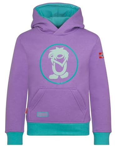 Trollkids Kids Troll Sweater | Kapuze, Pflegeleichtes Baumwoll-Polyester-Mischgewebe